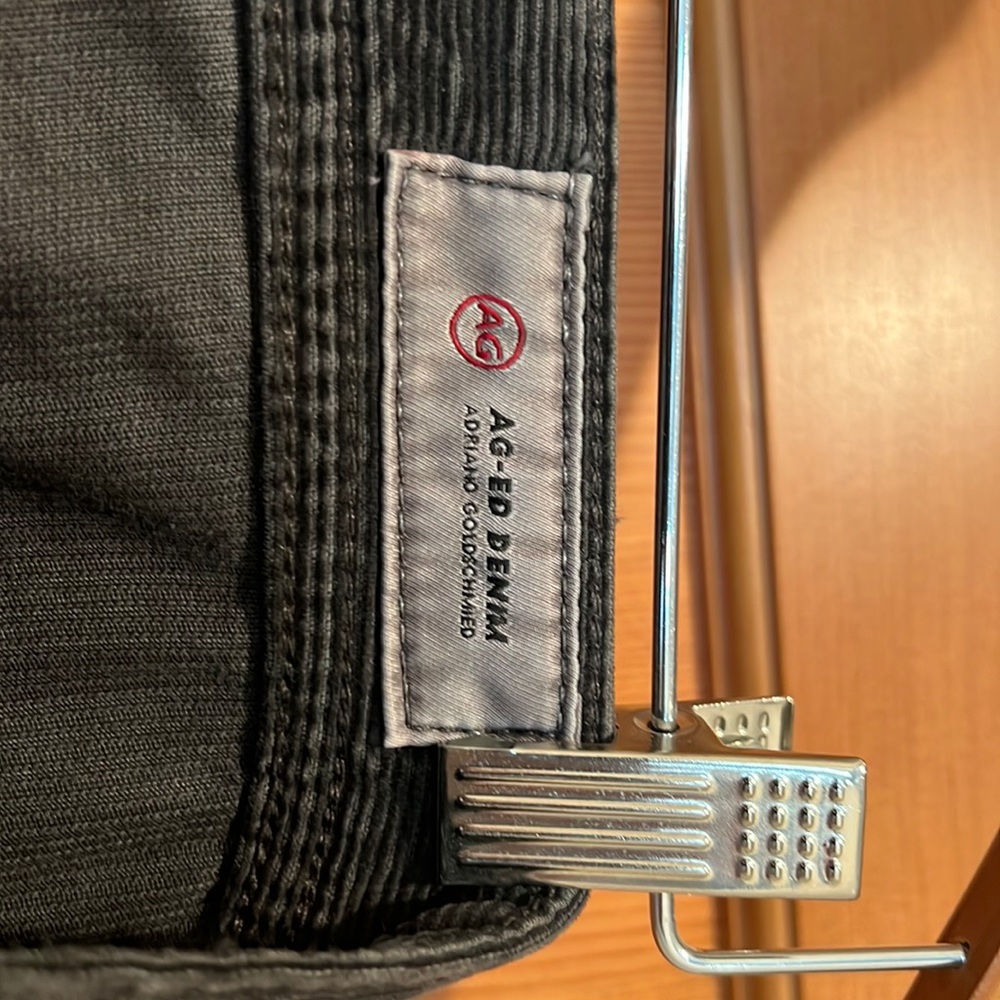 AG “Graduate” tailor leg corduroy pants, dark grey. 36x30. Only worn once.